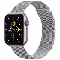 imoshion Bracelet magnétique milanais Apple Watch Series 1 - 9 / SE (38/40/41 mm) | Series 10 / 11 (42 mm) - Taille S - Argent