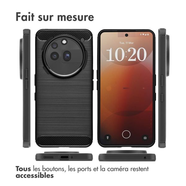 imoshion Coque Brushed Nothing Phone (3a) Pro - Noir