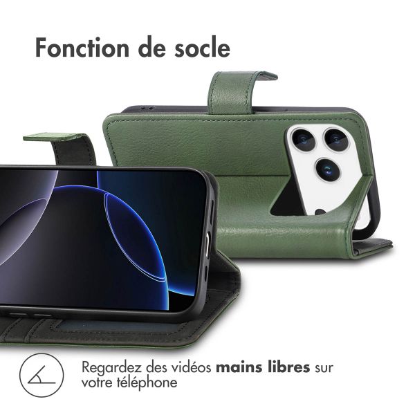 imoshion Étui de télephone portefeuille Apple iPhone 17 Pro Max - Vert