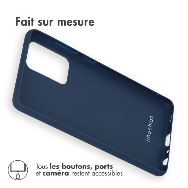 imoshion Coque Couleur Samsung Galaxy A52(s) (5G/4G) - Bleu foncé