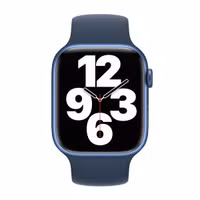 Apple Bracelet Boucle unique en Silicone Apple Watch | 38/40/41/42 mm - Taille 2 - Abyss Blue