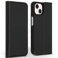 Accezz Étui de téléphone Slim Folio en cuir de qualité supérieure Apple iPhone 13 - Noir