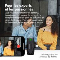 imoshion Pack Duo Microphone pour téléphone - Micro cravate - Sans fil - Bluetooth / Lightning / USB-C