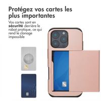 imoshion Coque arrière avec porte-cartes Apple iPhone 16 Pro - Rose Doré
