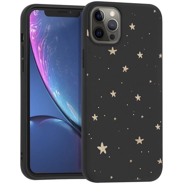 imoshion Coque Design iPhone 12 Pro Max - Etoiles / Noir