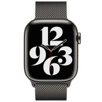 Apple Bracelet à boucle Milanais Apple Watch Series 1 t/m 9 / SE (38/40/41 mm) | Series 10 / 11 (42 mm) - Graphite