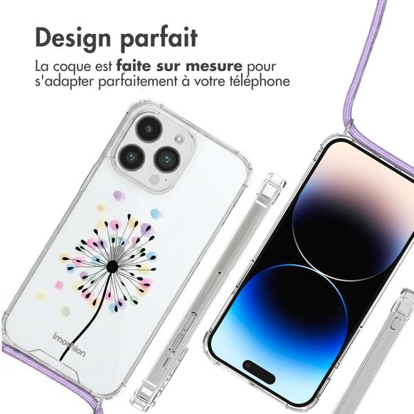 imoshion Coque Design avec cordon Apple iPhone 14 Pro - Sandstone Dandelion