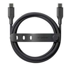 Empower by PanzerGlass Câble de recharge Racing USB-C vers USB-C - 60 W - 2 mètres - Space Black
