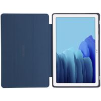 Accezz Coque tablette Smart Silicone Samsung Galaxy Tab A7 - Bleu foncé