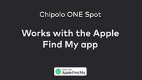 Chipolo ONE Spot - Traceur GPS pour iOS - 1 pack - Noir