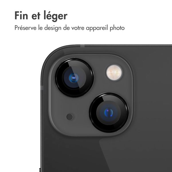 imoshion ﻿Lot de 2 protections d'objectif de caméra Apple iPhone 13 - Noir