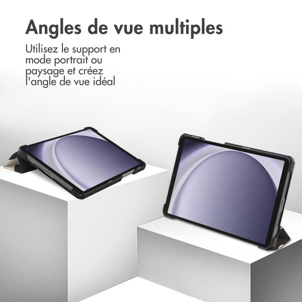 imoshion Coque tablette Design Trifold Samsung Galaxy Tab A11 / A9 8.7 pouces - Leopard