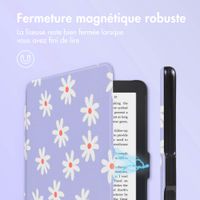 imoshion Design Slim Hard Case Sleepcover Kobo Clara 2E / Tolino Shine 4 - Flowers Distance