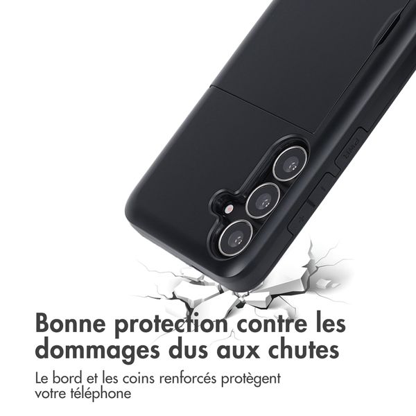 imoshion Coque arrière avec porte-cartes Samsung Galaxy S25 FE - Noir