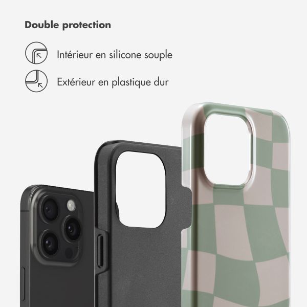 Selencia Coque arrière Vivid Tough iPhone 15 Pro Max - Groovy Sage Green