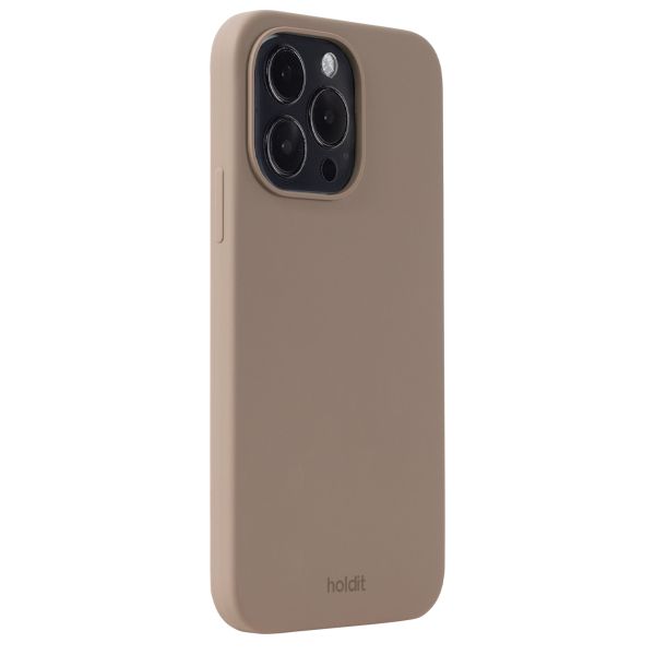 Holdit Coque Silicone iPhone 15 Pro Max - Mocha Brown