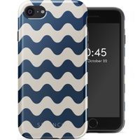 Selencia Coque arrière Vivid Tough iPhone SE (2022 / 2020) / 8 / 7 - Wave Vibes Classic Blue