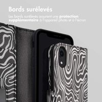 imoshion Étui de télephone portefeuille Design Apple iPhone Xr - Black And White