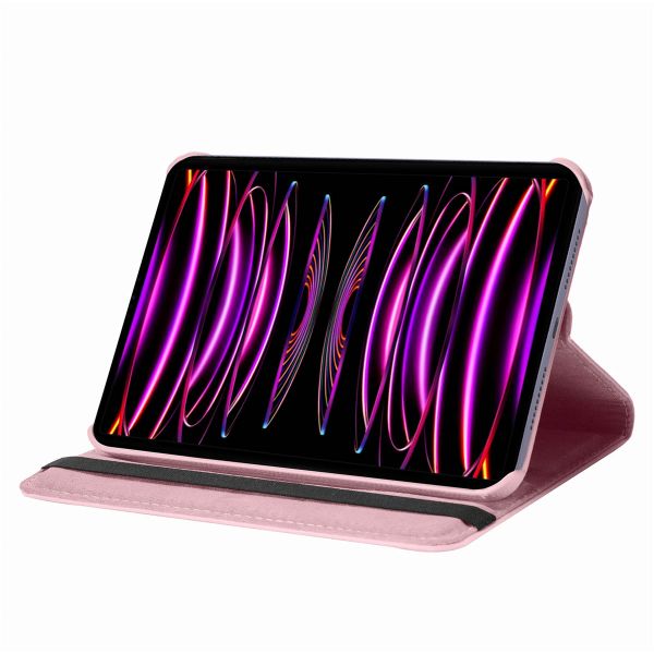 imoshion Coque tablette rotatif à 360° iPad Pro 12.9 (2022) / Pro 12.9 (2021) - Rose