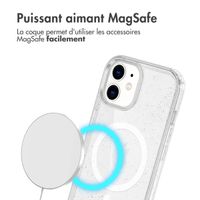 imoshion Coque Pailletée avec MagSafe Apple iPhone 12 (Pro) - Paillettes Transparent
