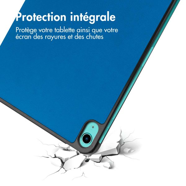 imoshion Coque tablette Trifold Apple iPad 11 (2025) 11 pouces A16 / iPad 10 (2022) 10.9 pouces - Cobalt Blue