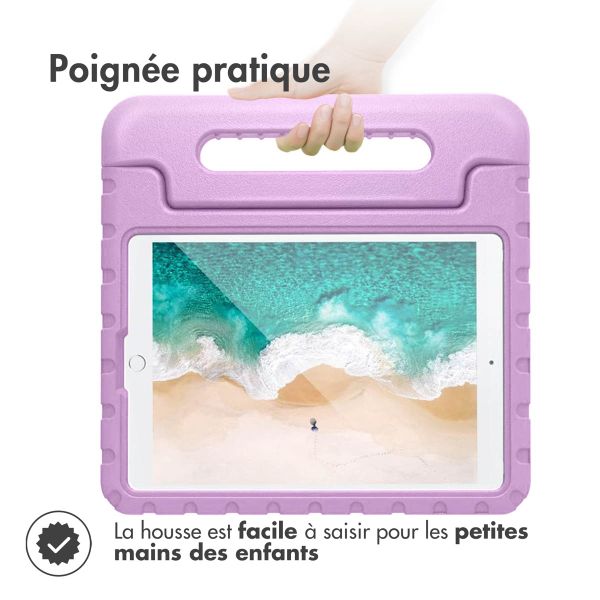 Accezz Coque kidsproof avec poignée iPad 9 (2021) 10.2 pouces / iPad 8 (2020) 10.2 pouces / iPad 7 (2019) 10.2 pouces - Lilas