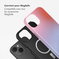 Selencia Coque arrière Vivid avec MagSafe Apple iPhone 14 - Gradient Soft Blush