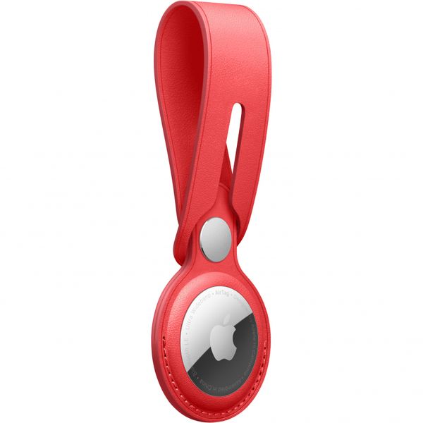Apple Leather Loop Apple AirTag - Red
