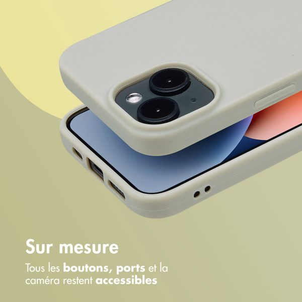 imoshion Coque Couleur Apple iPhone 14 - Gris