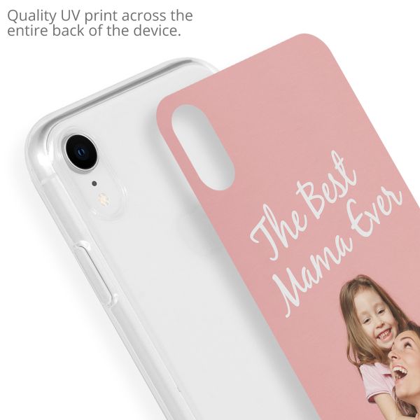 Concevez votre propre coque en gel Apple iPhone Xr - Transparent
