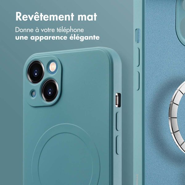 imoshion Coque Couleur avec MagSafe Apple iPhone 13 - Smoke Green