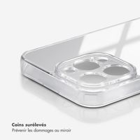 Selencia Coque Mirror iPhone 15 Pro Max - Coque avec miroir - Argent