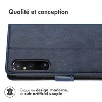 imoshion Étui de télephone portefeuille Sony Xperia 1 V - Bleu foncé