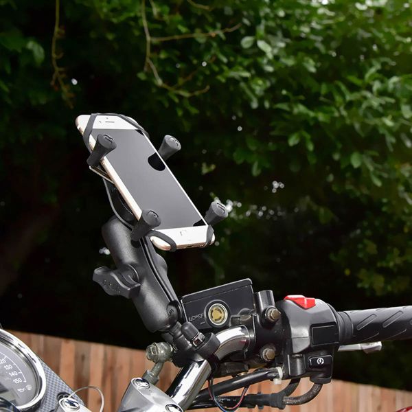 RAM Mounts X-Grip® U-Bolt Support de téléphone vélo/moto/scooter - Universel - Petit - Noir