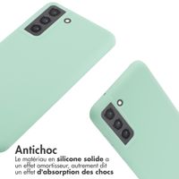 imoshion Coque en silicone avec cordon Samsung Galaxy S21 FE - Vert menthe