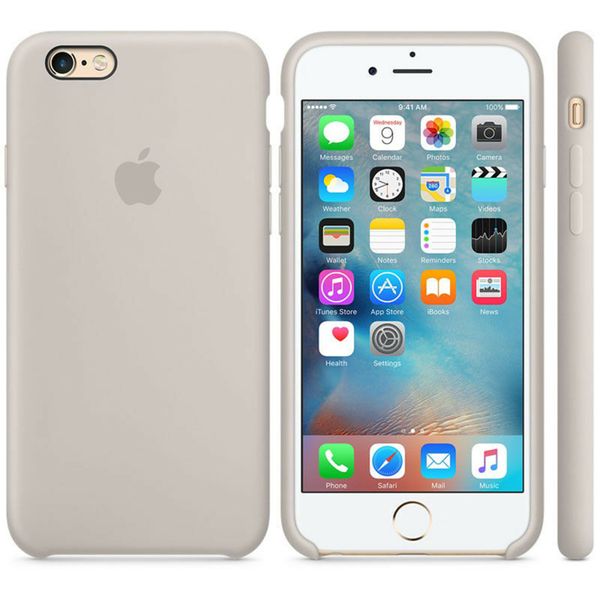Apple Coque en silicone Apple iPhone 6(s) Plus - Stone
