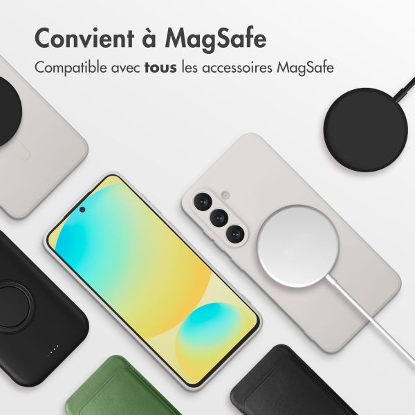 imoshion Coque Couleur avec MagSafe Samsung Galaxy S25 FE - Beige