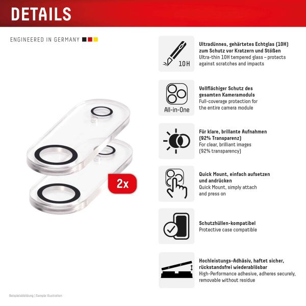 Displex CamGlass All-In-One Protection d'objectif de caméra Apple iPhone Air