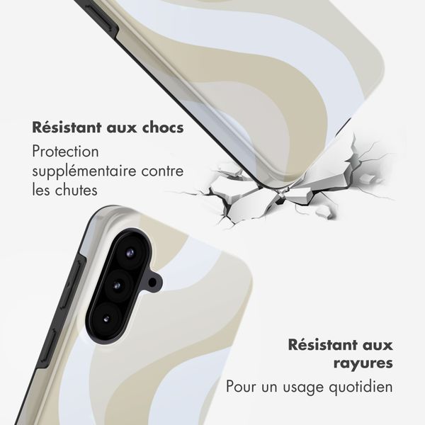 Selencia Coque arrière Vivid Samsung Galaxy A57 (5G) - Desert Waves Beige