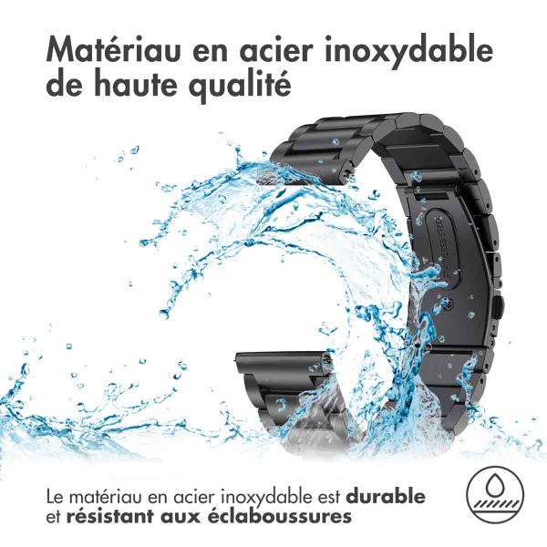 imoshion Bracelet en acier Fitbit Versa / Versa 2 / Versa Lite - Noir