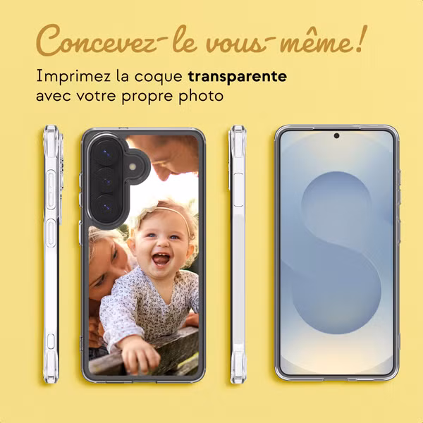 Concevez votre propre coque transparente Samsung Galaxy S26 - Transparent