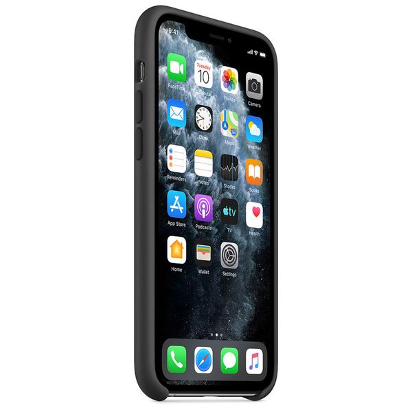 Apple Coque en silicone Apple iPhone 11 Pro Max - Noir