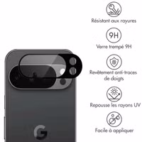 imoshion Protection Caméra en verre trempé 2 Pack Google Pixel 10 Pro - Noir
