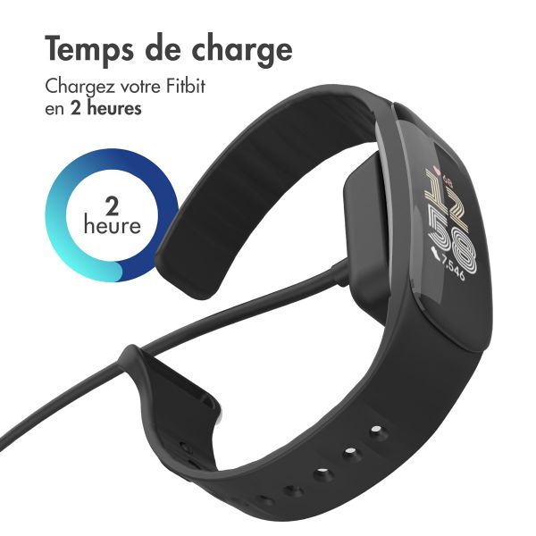 imoshion Câble de chargement USB-A Fitbit Charge 6 / Charge 5 / Luxe - 1 mètre