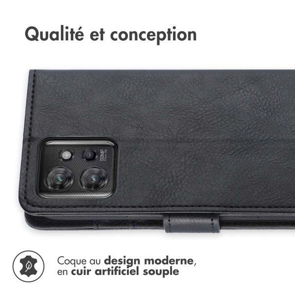 imoshion Étui de téléphone portefeuille Luxe Motorola ThinkPhone - Noir