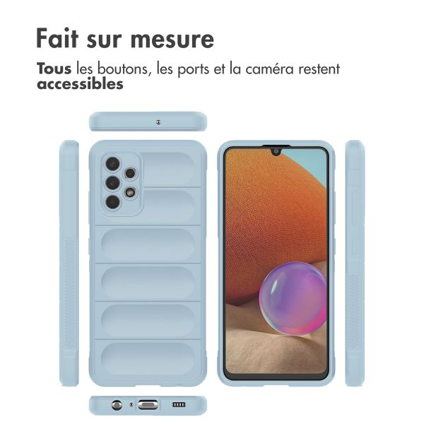 imoshion Coque arrière EasyGrip Samsung Galaxy A32 (4G) - Bleu clair