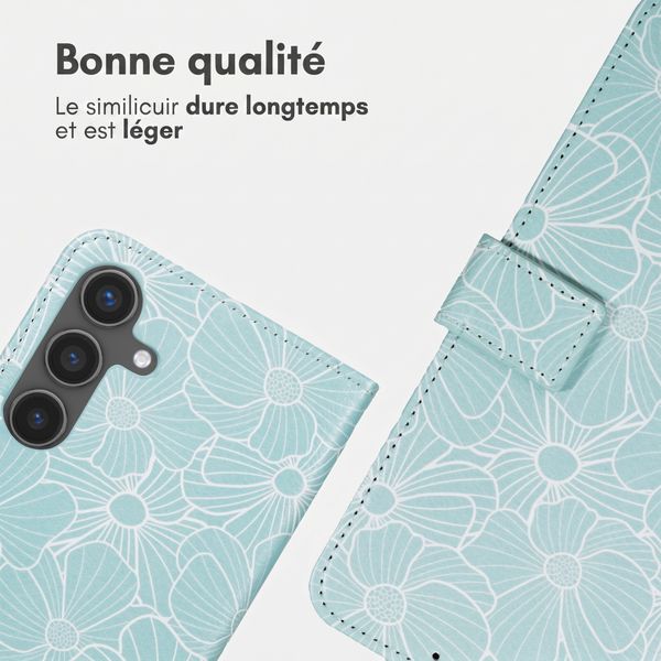 imoshion Étui de télephone portefeuille Design Samsung Galaxy S25 - Botanica