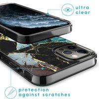 imoshion Coque Design iPhone 12 (Pro) - Marbre - Bleu