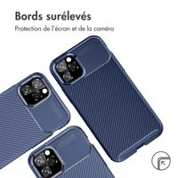 imoshion Coque silicone Carbon iPhone 11 Pro - Bleu