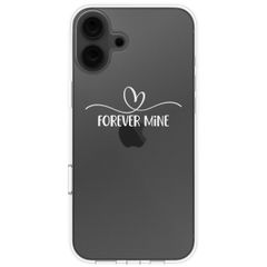 Coque personnalisée avec un cœur élégant iPhone 16 - Transparent